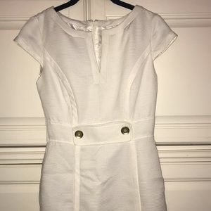 Sandra Darren white professional dress size 6